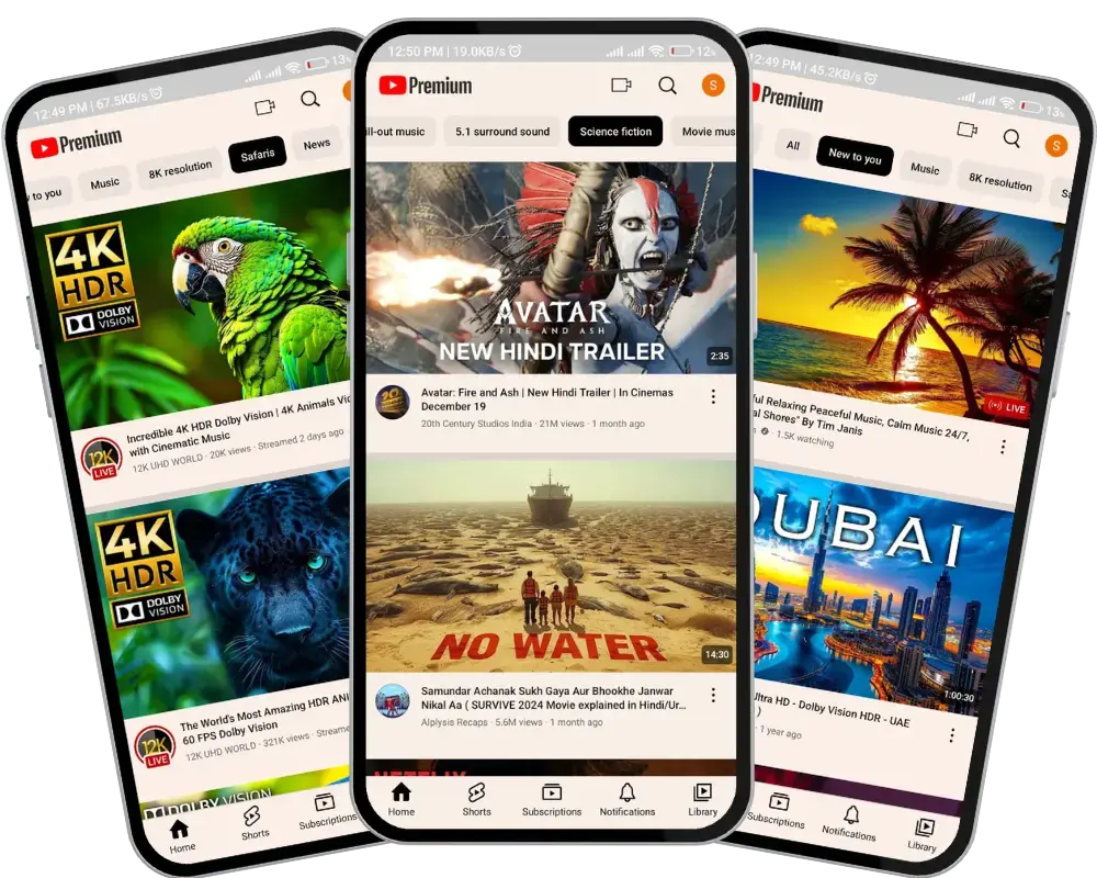 YouTube Premium MOD APK 1 Enjoy Ad Free 4K Streaming with YouTube Premium Mod APK